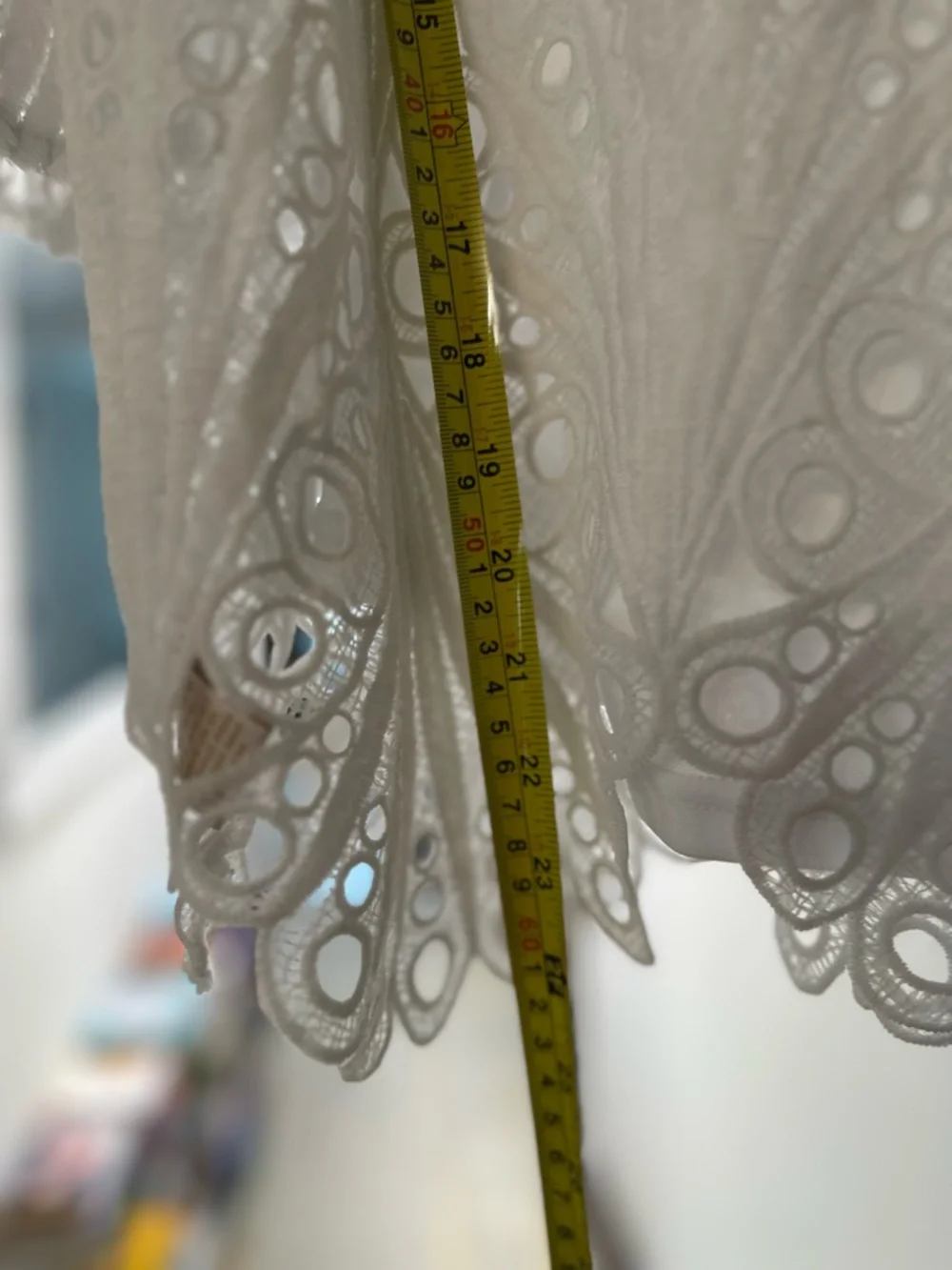 Flying Tomato White Eyelet Lace Blouse - Picture 4 of 6